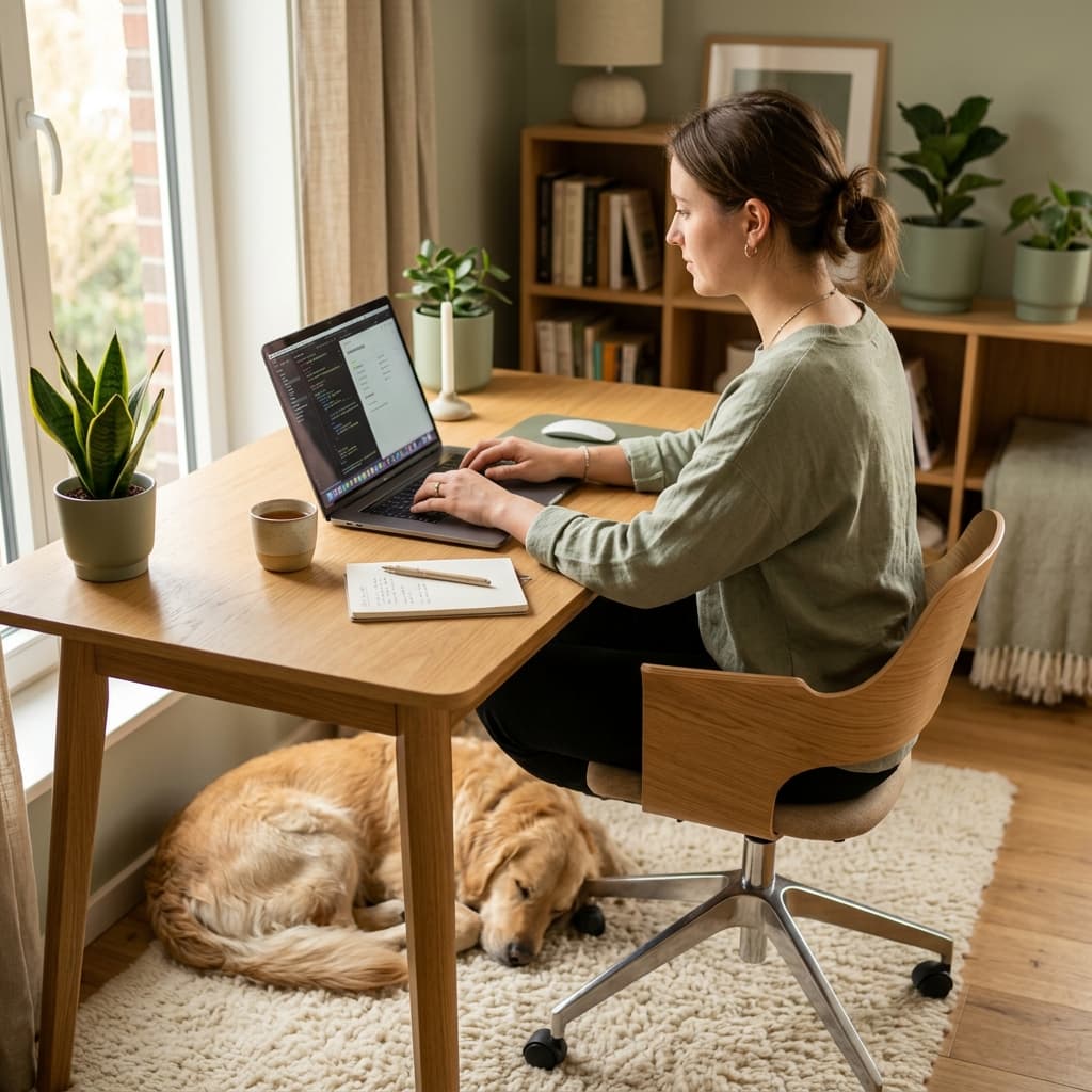 The Working from Home Routine: Balancing Deadlines and Doggy Needs