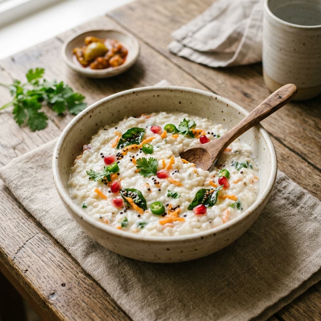Shiro's Tummy-Safe Curd Rice